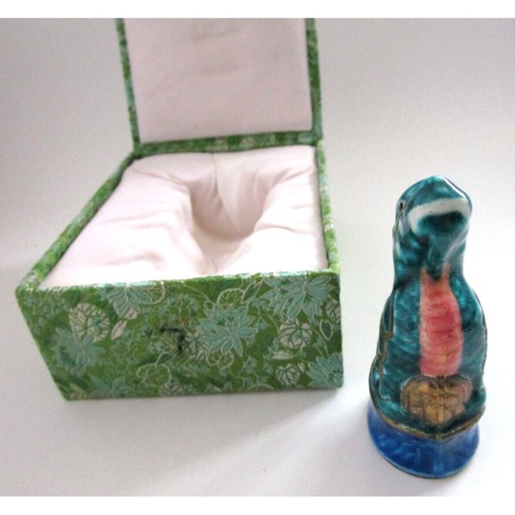 VTG Asian Porcelain QiLin Animal Unicorn Figurine with Box - Blessings & Luck - Picture 7 of 16